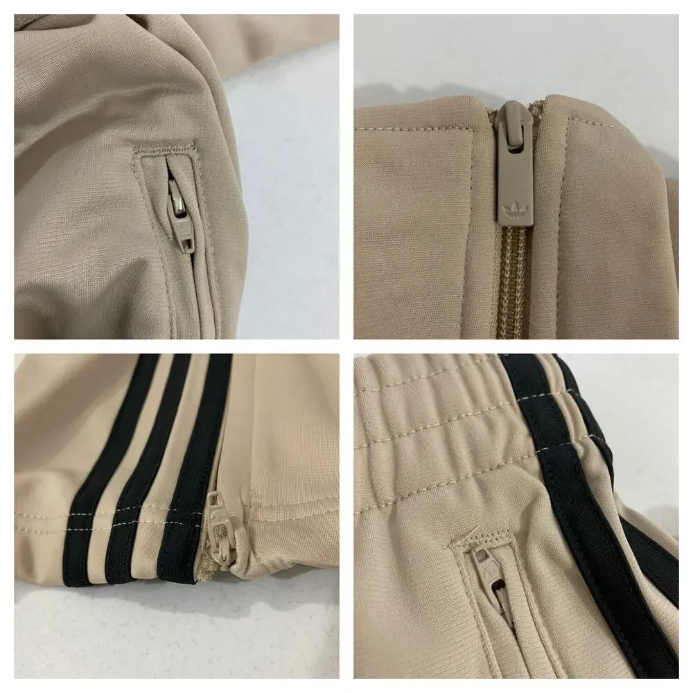Adidas Originals Classics Firebird Tracksuit Stone Khaki Black Size L
